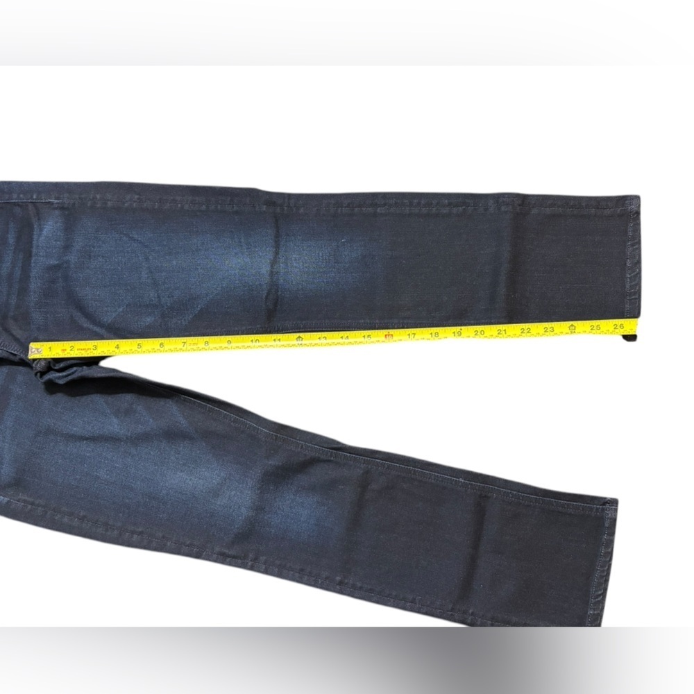 MOTHER THE MID RISE DAZZLER ANKLE Blue Straight Leg Denim with Subtle Worn Look - Picture 8 of 11